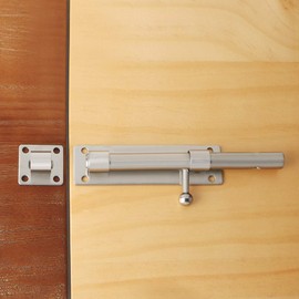 SAYAYO EMS9000-LS Door Bolt Bolt Stainless Steel Lock Lock Gate Bolt Lockable 180 mm Latch for Gate, Window, Fence