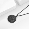DAYLINLOVE Allah Necklace S925 Sterling Silver Islamic Muslim Necklace Arabic