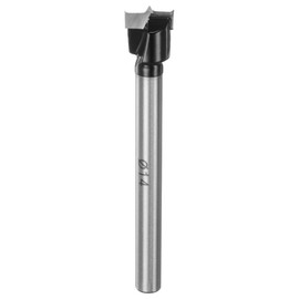QUARKZMAN Forstner Drill Bit 14 mm (9/16 Inch) Made of Tungsten Carbide, Wood Forstner Bit Opener Cutter for Hinge Holes in Woodworking, Black