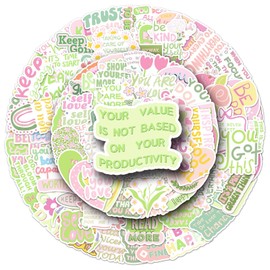 100PCS Inspirational Words Stickers for Teens Adults Students Teacher Employees Motivational Sticker Affirmation Stickers Waterproof Scrapbook Supplies Water Bottle Hydroflasks Laptops Computers