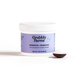 Grubbly Farms Prebiotics + Probiotics for Chickens (30 Day)