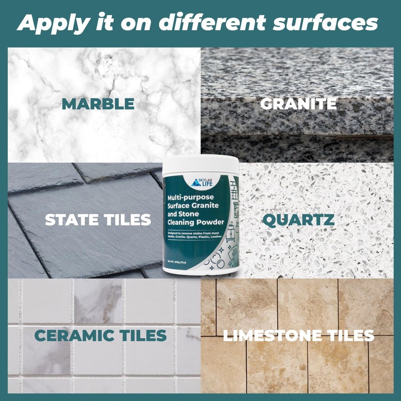 Skylarlife Multi-purpose Surface Stone Cleaning Powder (200g) to remove rust