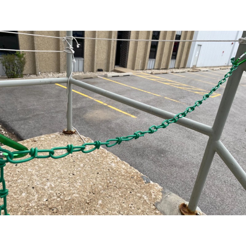 Lifstar 2/0 x 15-ft Double Loop Chain, Green Powder Coated