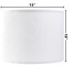GO&SO GO&SO White Textured Drum lampshade Medium Lamp Shade 13"