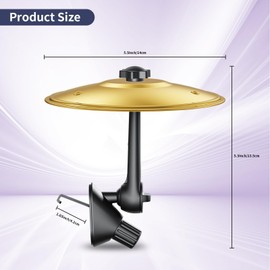 Car Cymbal, Car Air Vent Mini Drum Crash Cymbal for Car Vent, Make Your Driving More Fun, Suitable for all Types of Vehicles