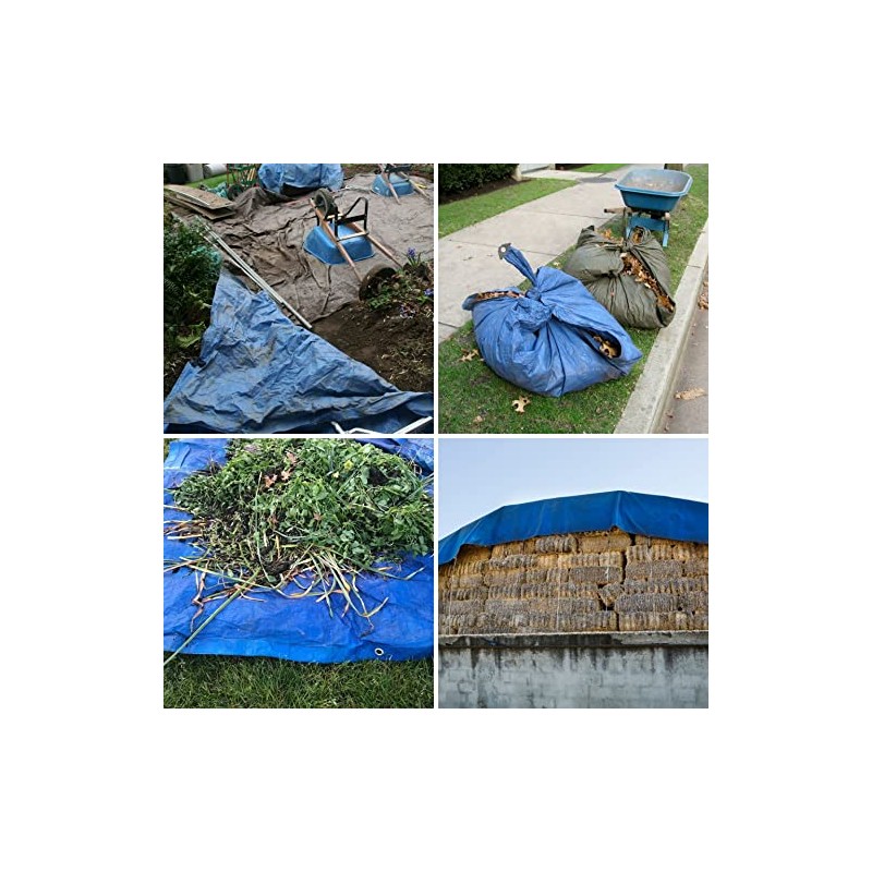 GARDENIX Multi-Purpose Tarpaulin, Fabric Tarpaulin, Protective Tarpaulin, Green, 90 g/m²