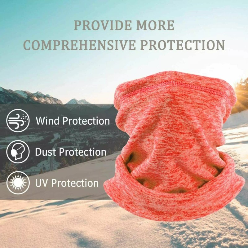 Unbranded Winter Neck Gaiter Fleece Warm Scarf Cover for Ski