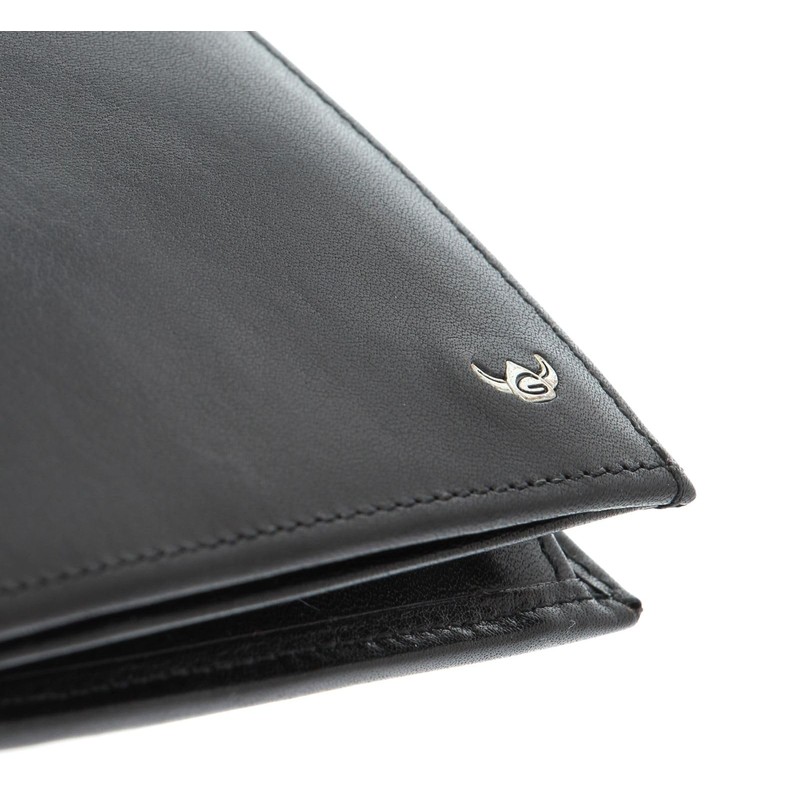 Golden Head Colorado RFID Billfold Coin Wallet Black, black, Classic