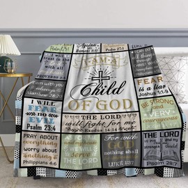 Pertos Religious Gifts Blanket Christian Bible Verse Throw Blanket