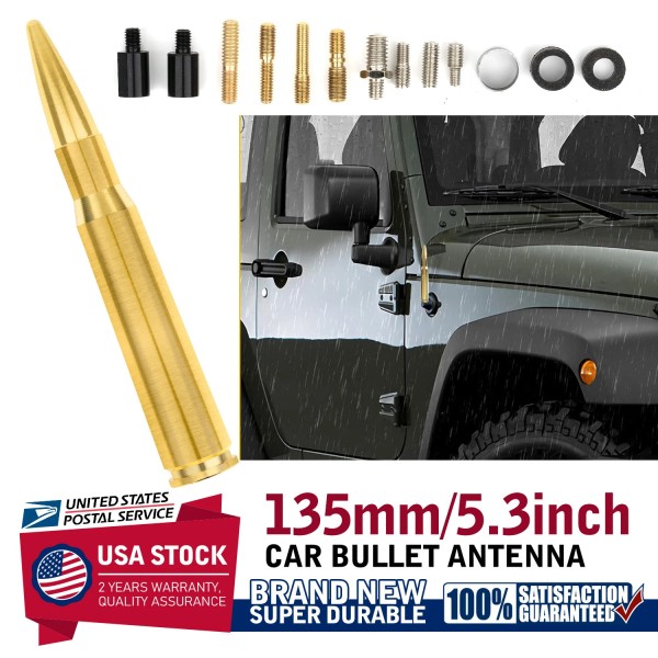 CHAOGANG 5.3 Inch Car Short Bullet Style Antenna Mast FM/AM