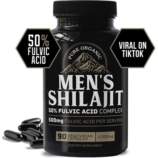 1000mg Shilajit for Men w50 Fulvic Acid 90 Vegan Capsules 1.jpg