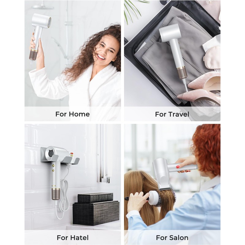 Bopcal Ionic Hair Dryer, 160000 RPM Brushless Motor, Smart Thermo-Control,