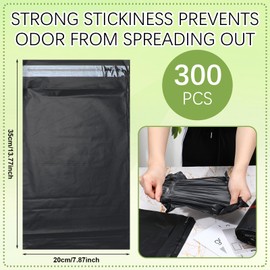 Weekgrat 300 Pcs Ostomy Pouch Disposable Bag 7.87 x 13.78 Inches Ostomy Pouch Disposal Bags Prevent Odours Leakage Colostomy Supplies Anti Peeping Disposal Sacks for Colostomy Waste Bags