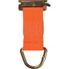 2" x 6" 2,000 lbs Rope Ring X-Track/E-Track Tie Down Strap 1 Pk Orange