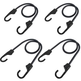 Spanngurte mit Haken, Verstellbar Gummiband Expander mit Haken, Elastisch Spanngurte für Sackkarre Gepäckträger Fahrrad Motorrad Camping (B: 2 x 60 cm + 2 x 90 cm)