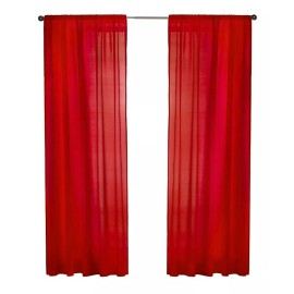 Elefantito Juego De Cortinas Decorativas Color Rojo Soft Elefantito
