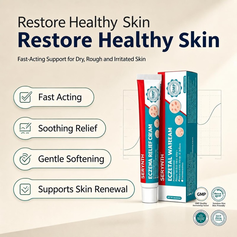 Eczema Cream 20g，Soothes Itchy, Gentle and Relieves Itching, for Dermatitis