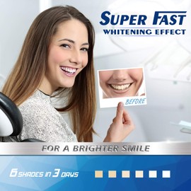 Teeth Whitening Strips, Fast Teeth Whitening 21-Day Treatments(42 Strips), Professional Teeth Whitening Kit, Enamel-Safe, Gentle Effective Removes Coffee, Wine & Smoke Stains,Safe for Sensitive Teeth