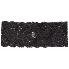 La-Pomme 51303 Women's Sheer Stretch Lace Eye Mask, Blindfold, Sleeping, Black, Japan F (Free Size), Black