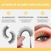Pestañas Autoadhesivas 10 Pares Pestañas Postizas Reutilizables Ligeras Pestañas Postizas