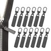 Spare Zipper Pull, Metal Zipper Tabs, 12 Pcs Replacement Zippers