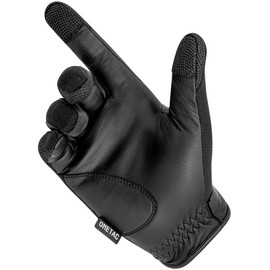 ONETAC TACTICAL LIGHTWEIGHT TOUCH SCREEN POLICE DUTY PATROL GLOVES UNLINED, BREATHABLE VENTED MESH AND GOAT SKIN LEATHER (XSMALL)