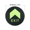PATIKIL Glowing Exit Sign Sticker, 24 Pack Directional Adhesive Removable
