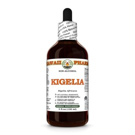 Kigelia (Kigelia Africana) Dry Fruit Glycerite, Made in Hawaii, All Natural, Vegan, Lab Tested Alcohol-Free Liquid Extract - 4 fl.oz