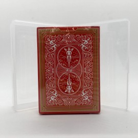 KOOMA Bicycle Red Legacy Masters Playing Cards & Clear Playing Cards Case