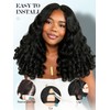 Yaki Curly V Part Wigs Afro Curly Wig with Bouncy