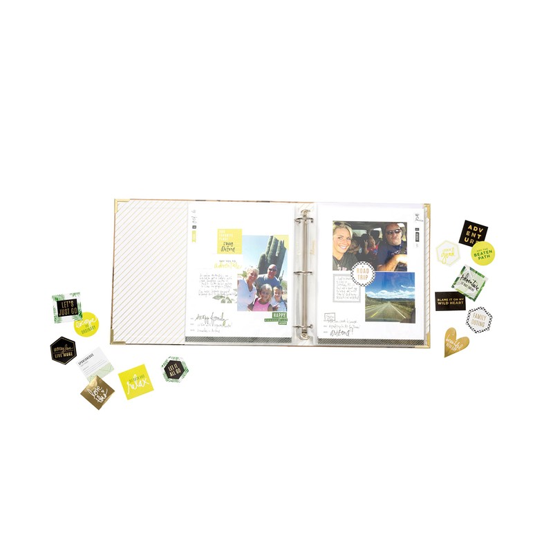 Heidi Swapp 313403 Album Storyline-D-Ring-8 x 11-Floral (44 Pieces), Multi