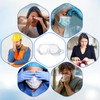 10pcs Safety Goggles Anti-Fog Protective Lab Goggles Over Glass Safety