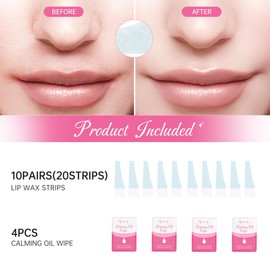 Beauty7 Hair Removal Wax Sheet, For Around the Mouth, Hair Removal Sheet, Mouth Wax Removal Sheet, 20 Times, For Lips, Face, Hair Removal, Unwanted Hair Removal, Epilation Tape, Hair Removal Wax, Hair