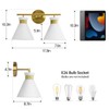 WOSHITU Gold Bathroom Light Fixtures: Modern Vanity Lighting Fixtures 2
