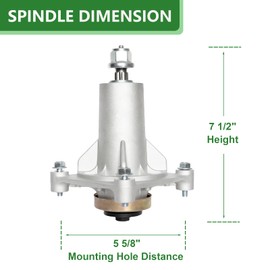 JYLEYJ Lawn Mower 54 Deck Rebuild Kit Compatible with Hus qvarna GTH2654T YTH2454 Includes 3 Spindle 187292 192870, 3 Blade 187254 187256, 3 Pulley 129861 173436, 1 Be lt 196103