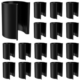 Jetec 64 Pcs Black Pool Cover Clips for Above Ground Pool Cover Clamps for 1-1/2 Inch PVC Pipe Clamps Black Securing Clip for Backyard Swimming with Railing