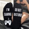 Do Not Disturb I'm Gaming Socks-Novelty Funky Gamer Socks Funny