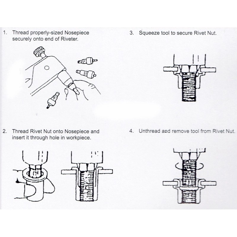 SDeelCase Black Decklid Wing Add on Wickerbill w/ Rivnut Tool