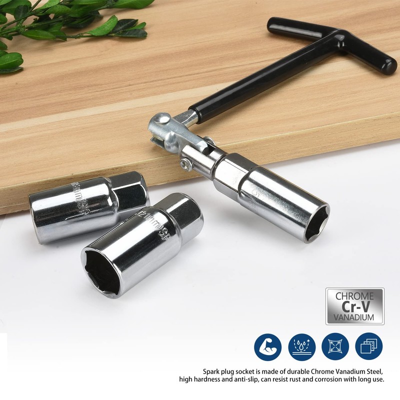 Sukudon Spark Plug Wrench Set - Engine tools for Easy