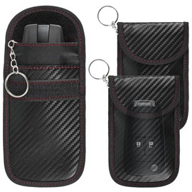 LZVXTYM 3Pcs Faraday Pouch for Car Keys, Faraday Bag, Car RFID Signal Blocking Holder, Key Fob Protector, Key Fob Cage Block Signal Anti-Theft Fob Case for Car Security