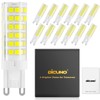 DiCUNO G9 LED Bulb, Ceramic Base Light Bulb 6W (60W