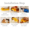 Bathroom Grab Rail with Anti-Slip Grip and Luminous Circles Bath