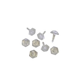 Gardinia 50 x Clear Plastic Curtain Track Pleat Plugs