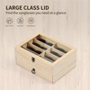 AUTOARK Pine Wood 16 Piece Eyeglasses Storage and Sunglass Glasses