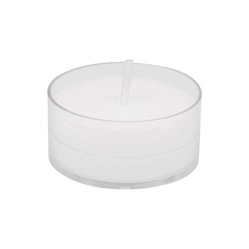 Root Candles 131015 Unscented Beeswax Blend Tealight Candles in Clear