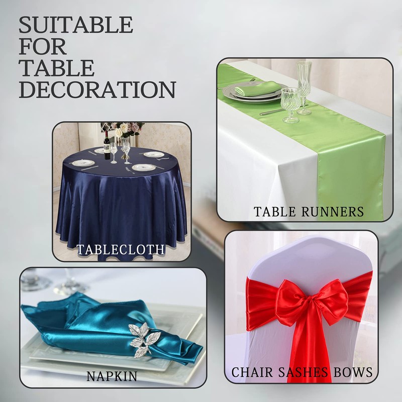 VACVELT Charmeuse Satin Fabric by The Yard, 60 Inch Wide