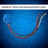 10Pcs Push Button Switch Socket Flame Retardant Plastic Shell Wire
