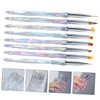 PACKOVE 8Pcs Manicure Nail Art Pens Nail Dotting and Painting