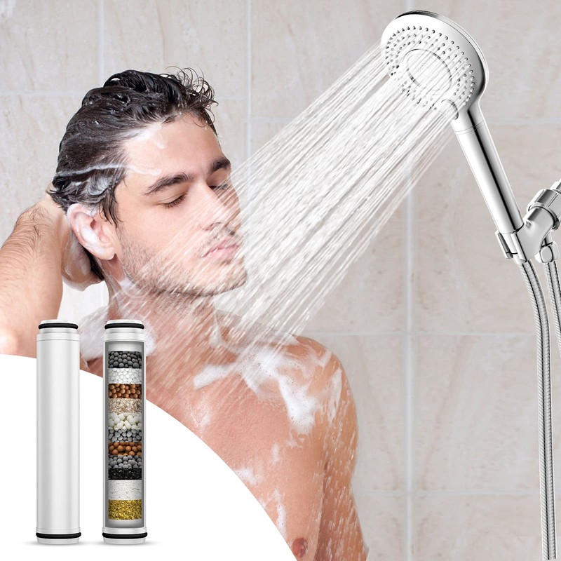 FEELSO Shower Filter for Handheld Shower Head, 2 Pack 15