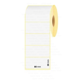 Thermal Transfer Labels 80 x 30 mm | Zebra Labels - Thermal Labels - 3 Rolls; 3,000 Pieces Address Labels - 3 Rolls; 3,000 Thermal Labels (3 Rolls)